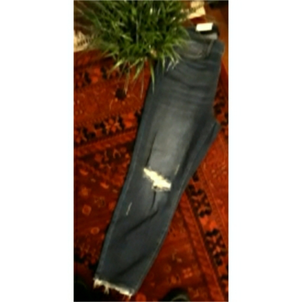 ♥️16W 18W 20W 22W♥️PL Cropped Knee Destroy Skinny - Picture 7 of 7